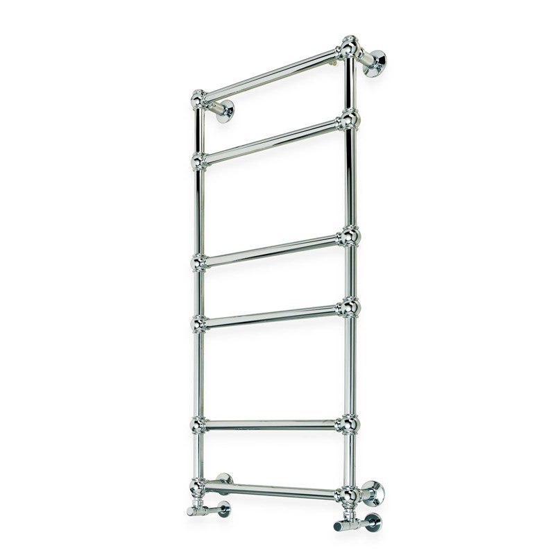 Brass wall towel warmer, hot water version