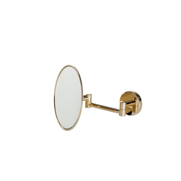 Wall mounted enlarging mirror 3 x with single adjustable support