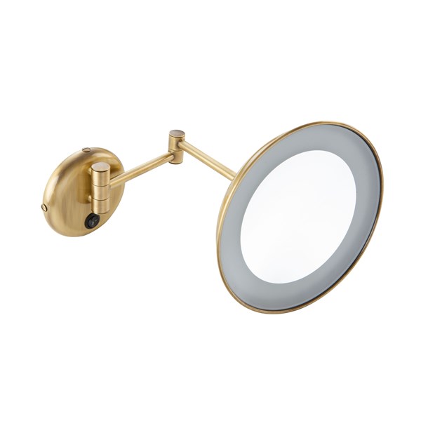 Wall monde enlarging mirror 4x with LED light