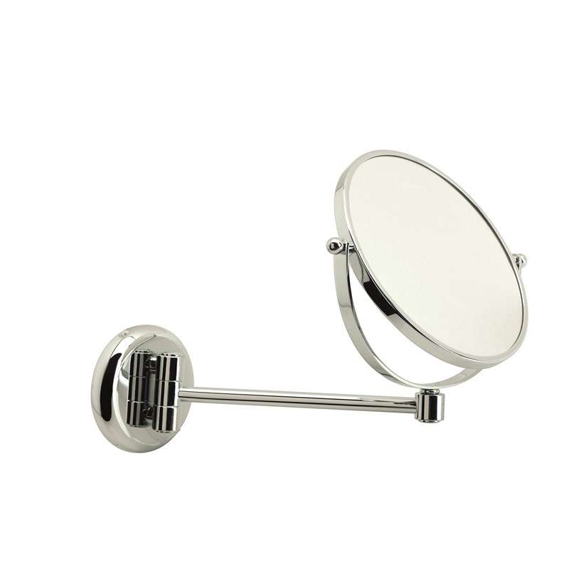 Wall mounted enlarging mirror 3 x with single adjustable support