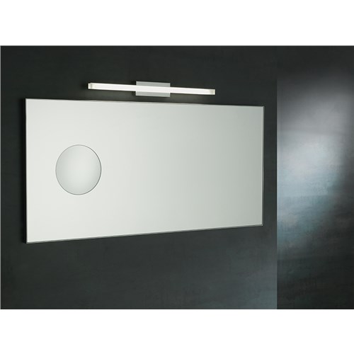 Rectangular mirror with enlarging mirror 2x