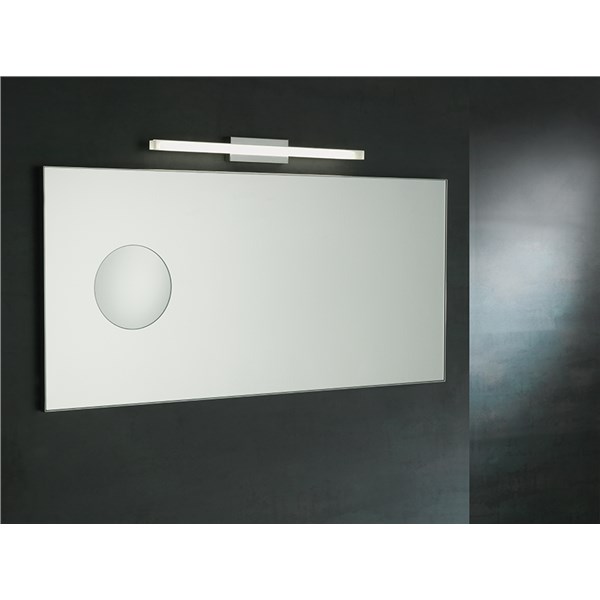 Rectangular mirror with enlarging mirror 2x