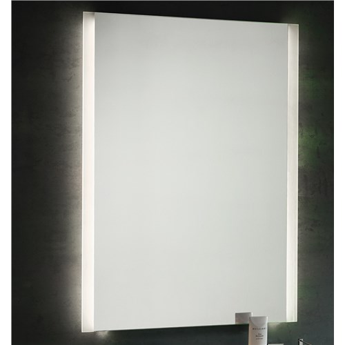 Mirror with LED light
