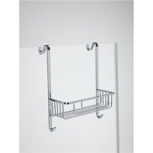 Rectangular structure for shower with 1 shelve and 2 robe-hook