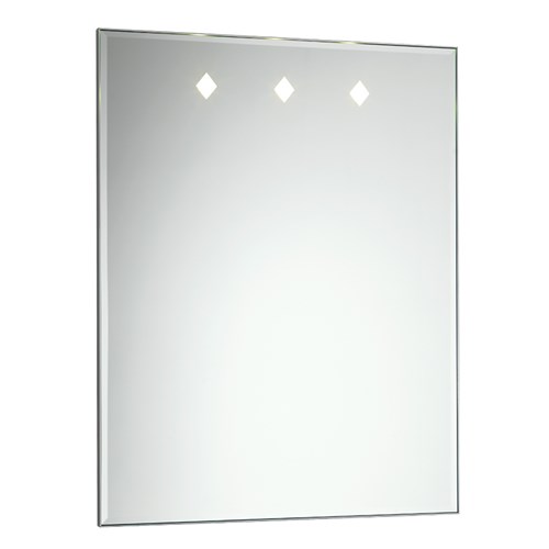 Mirror with LED light