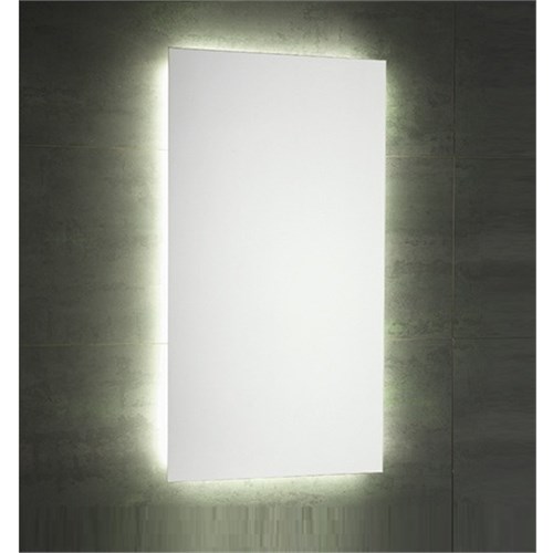 Mirror with diffused led light