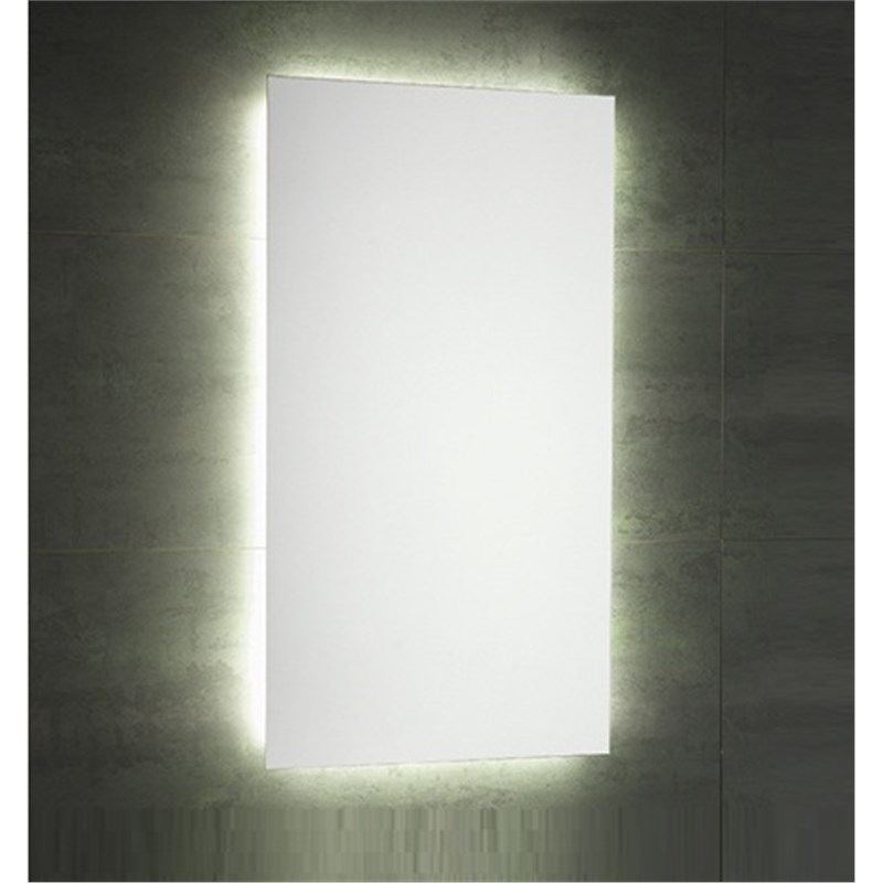 Mirror with diffused led light