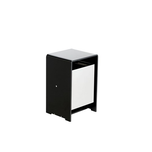 Plexiglass stool with stainless steel 304 waste disposal