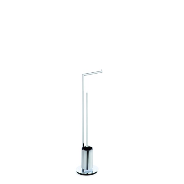 Free-standing upright: paper holder and toilet-brush holder