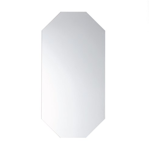 Contoured mirror with perimeter LED