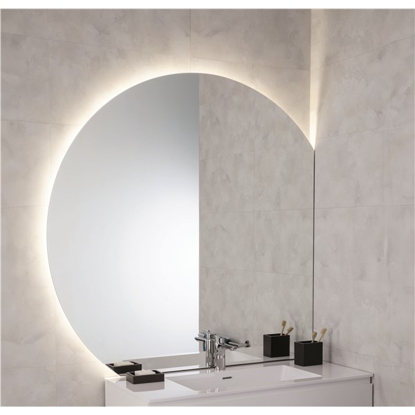 Mirror with perimeter LED lighting