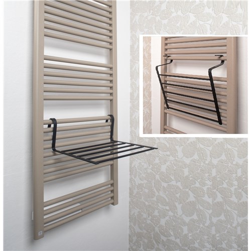 Drying rack for radiator, open/close