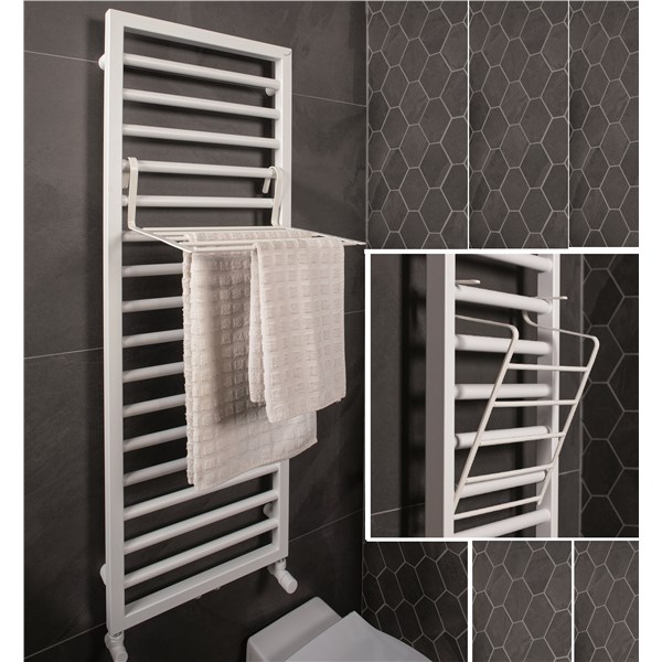 Drying rack for radiator, open/close