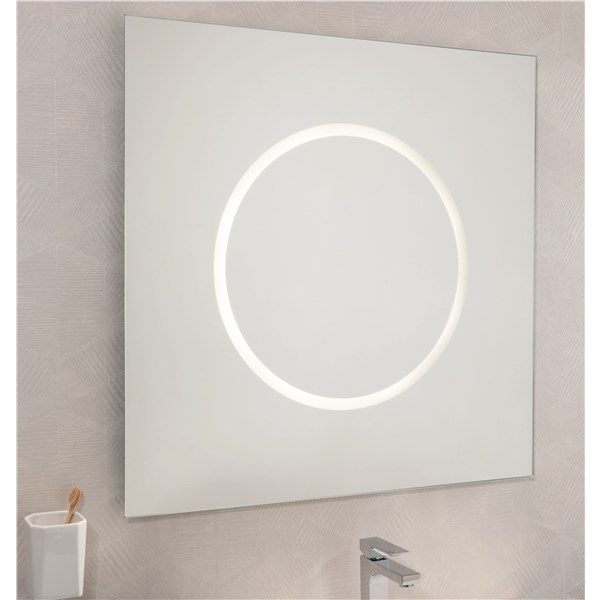 Mirror with internal sandblasting 2cm