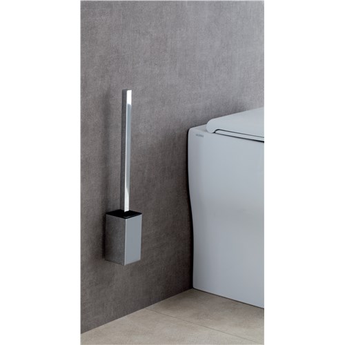 Wall mounted toilet brush suitable for water-saving sanitary ware
