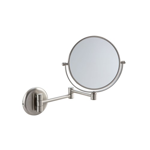 Wall mounted double face enlarging mirror 3x with adjustable support