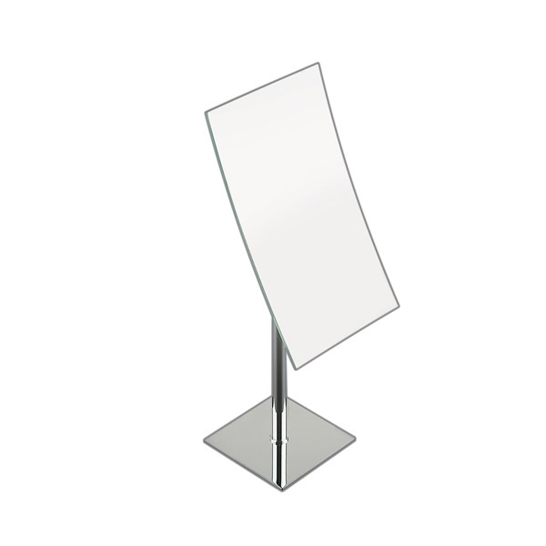 Rectangular enlarging mirror 2x with base