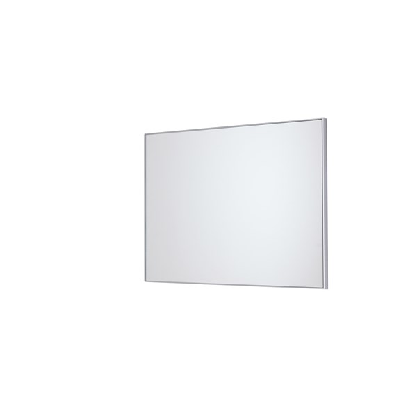 Reversible mirror with chromed frame