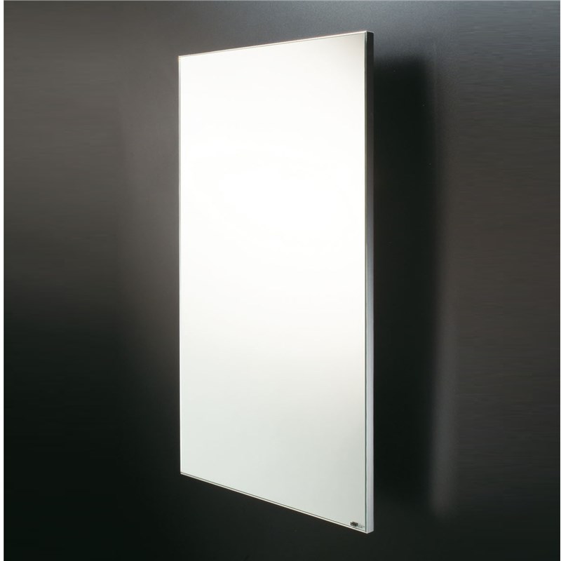 Reversible rectangular mirror with shine edge
