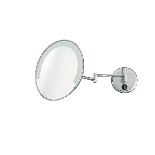 Wall mounted enlarging mirror 3x with light