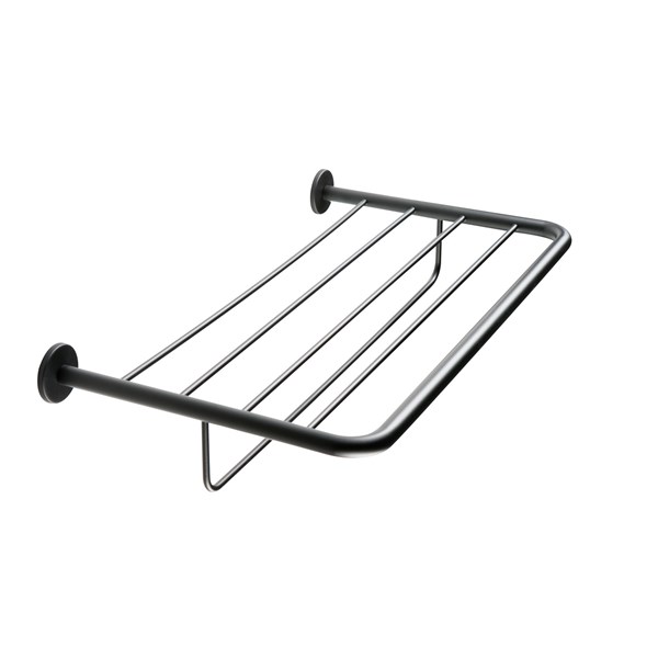 Towel holder grill with 6 bars - Black Matt