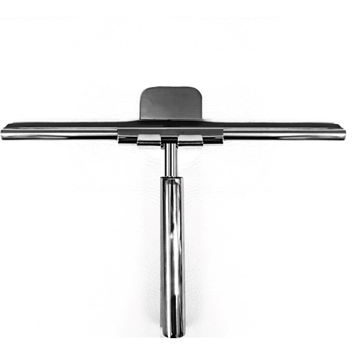 Shower door wiper, with glue