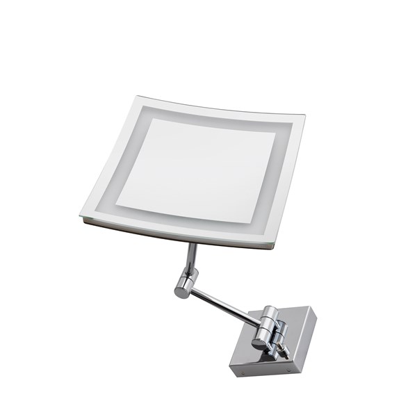 Wall mounted enlarging mirror 3x with LED light