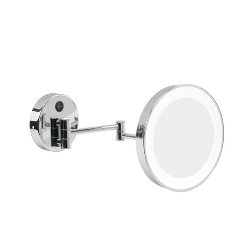 Wall mounted enlarging mirror 3x with LED light
