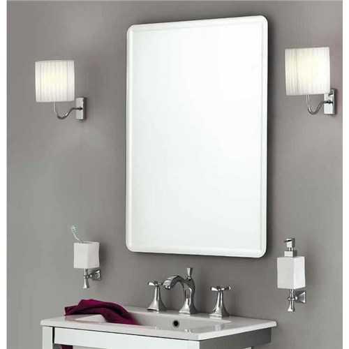 Cut rectangular mirror with grind