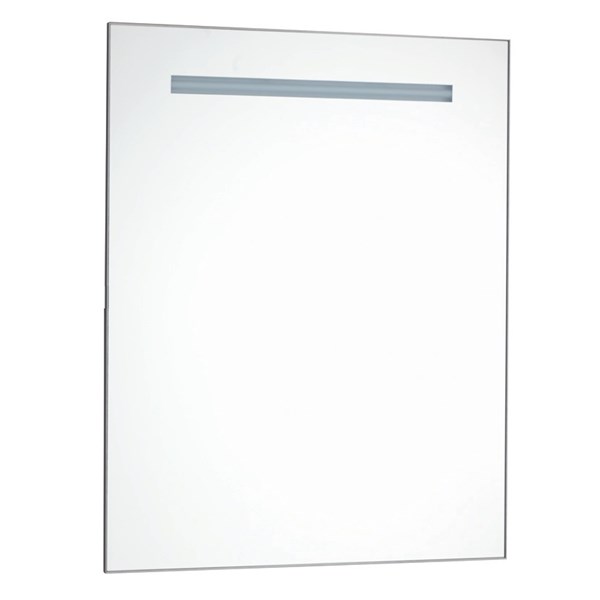 Mirror with diffused led light, chrome aluminium frame