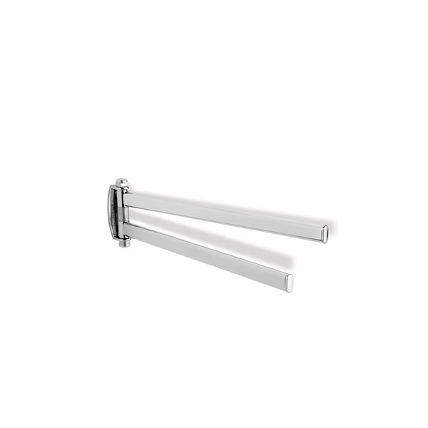 Towel rail with 2 adjustable bar