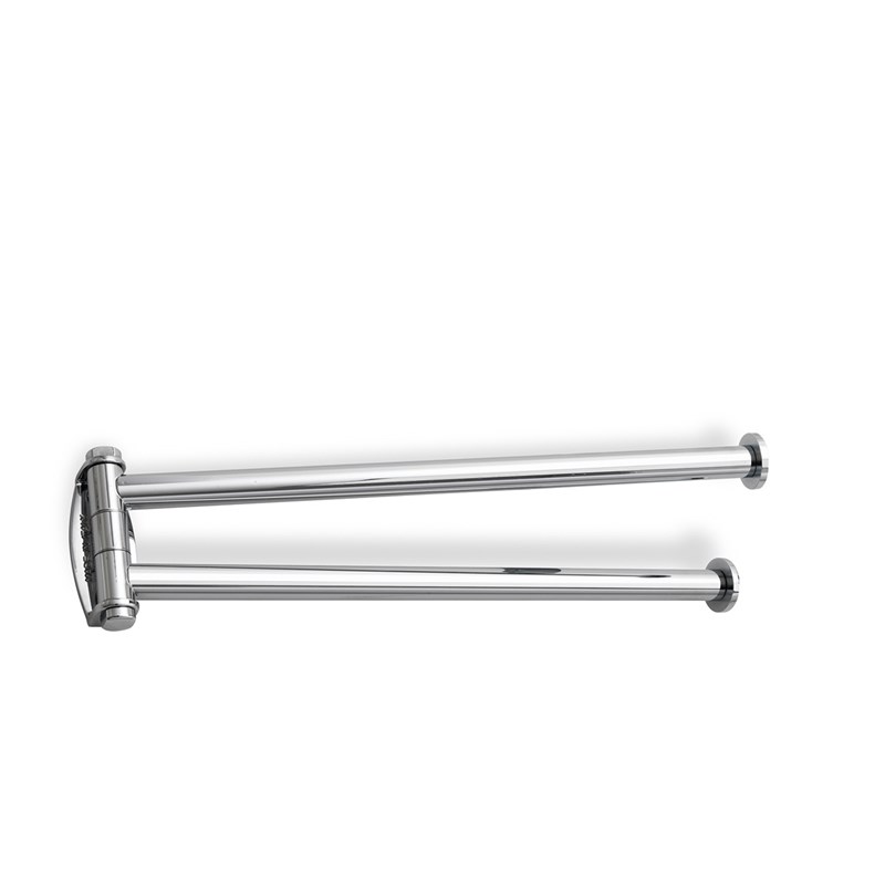 Towel rail with 2 adjustable bar