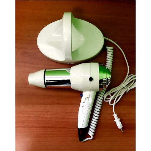 Wall-mounted electrical hairdryer