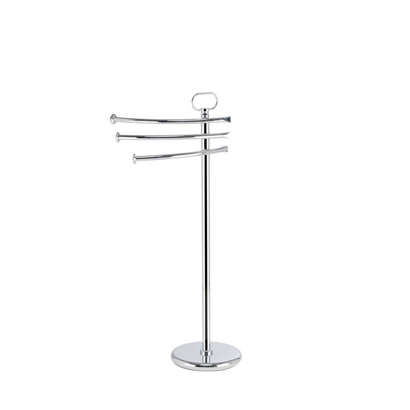 Free-standing upright with 3 towel holders