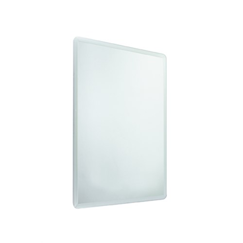Reversible mirror with satined edge