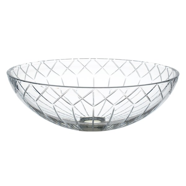 Shaped crystal wash basin