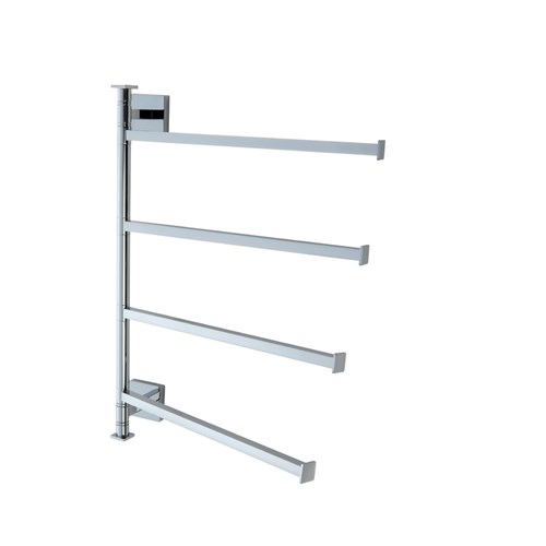 Modular wall-mounted towel rail column